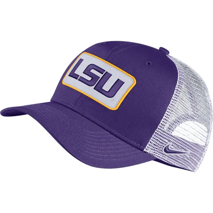 L.S.U. NCAA NK Patch Trucker VIOLET/BLANC