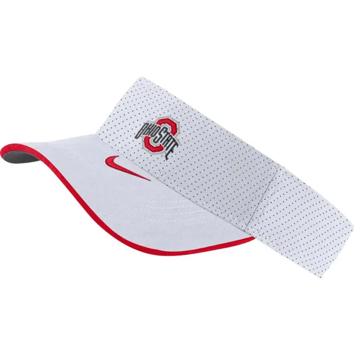 Casquette Ohio State Buckeyes NCAA NK Visor SDLN 20 BLANC