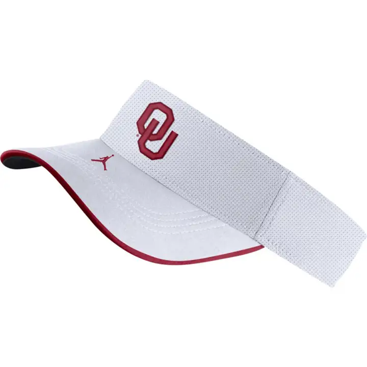 Oklahoma Sooners NCAA NK Jordan Visor SDLN 20 BLANC