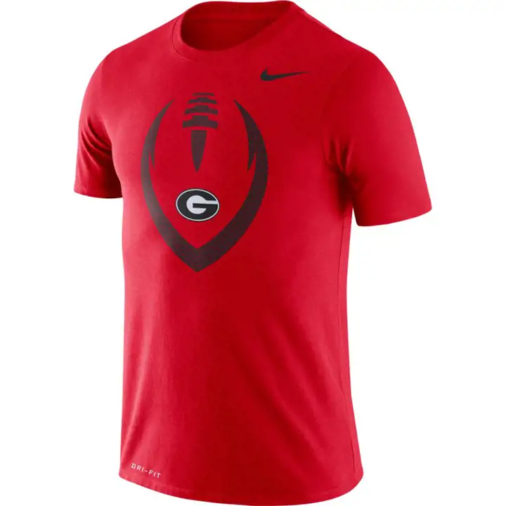 T-shirt icône légende des Bulldogs de la Géorgie NCAA 20 ROUGE