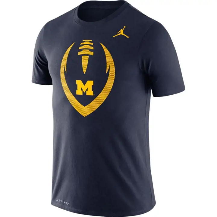 T-shirt icône Michigan Wolverines NCAA Légende 20 MARINE