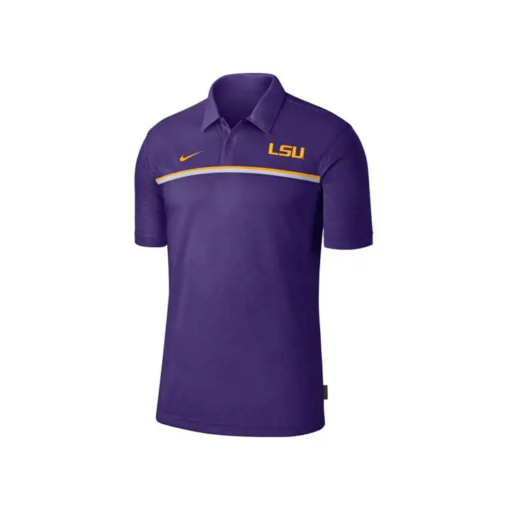 L.S.U. Polo d'entraîneur de bord de terrain NCAA 20 VIO/OR