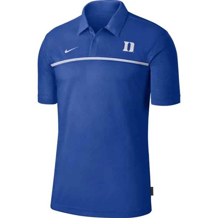 Polo d'entraîneur Duke Blue Devils NCAA Sideline 20 RBL/WHT