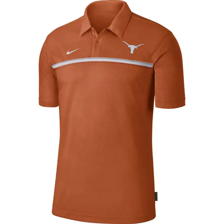 Texas Longhorns NCAA Polo d'Entraîneur du Bord de Terrain 20 ORG/BLC