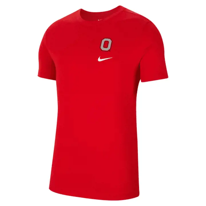 T-shirt en coton Dri-FIT Ohio State Buckeyes NCAA DNA 20 ROUGE