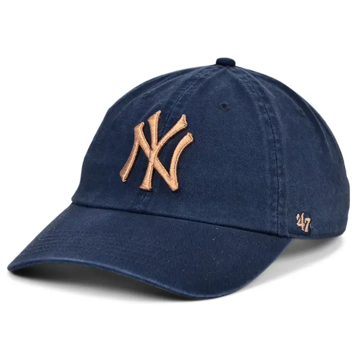 New York Yankees MLB Femme Metallic Clean Up bleu marine