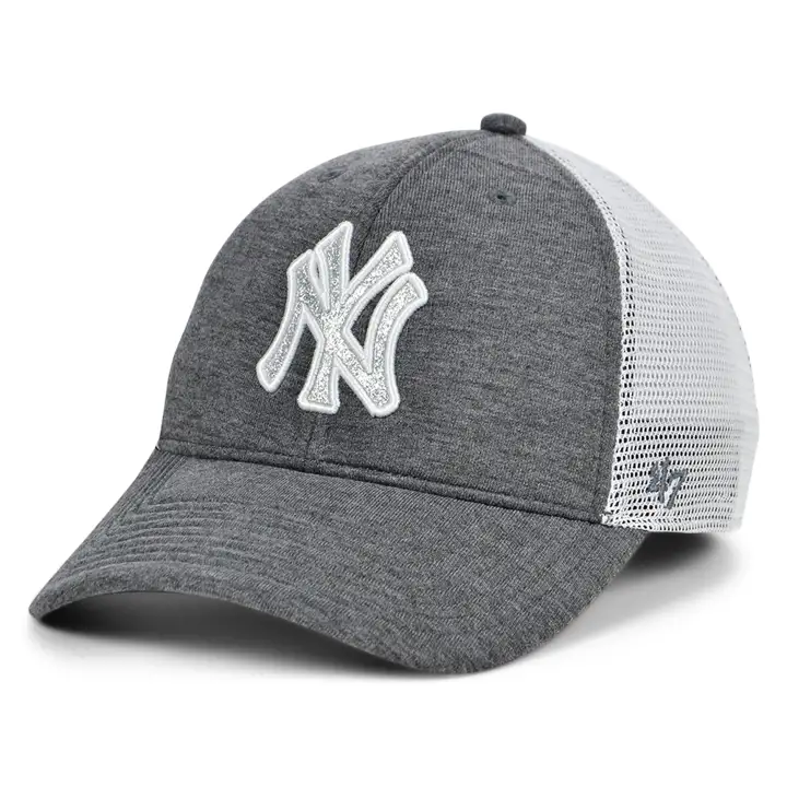 New York Yankees MLB Casquette Trucker Femme Space Glitta blanc