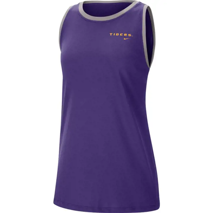 Débardeur Femme Col Montant L.S.U. NCAA 20 VIOLET