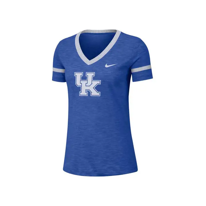 T-shirt col en V en jersey flammé Kentucky Wildcats NCAA pour femme 20 RBL