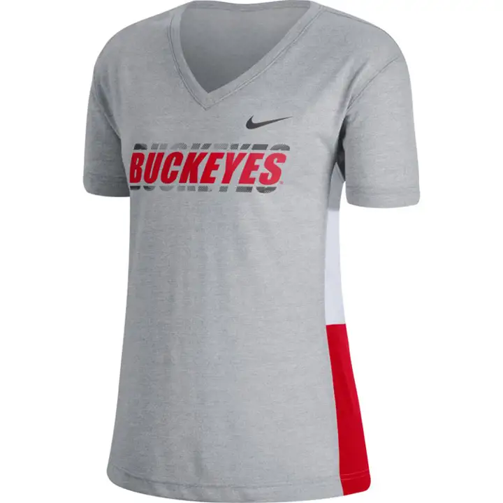 T-shirt respirant NCAA femme Ohio State Buckeyes 20 GRY