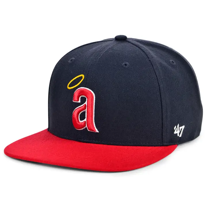 CALIFORNIA ANGELS MLB CASQUETTE SNAPBACK COOP SHOT BLEU MARINE/ROUGE