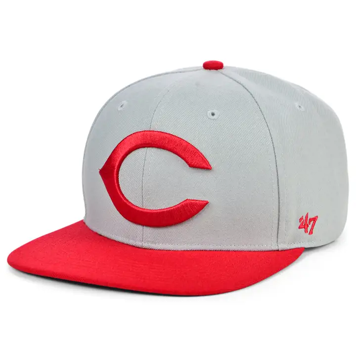CASQUETTE SNAPBACK COOP SHOT MLB CINCINNATI REDS GRIS/ROUGE