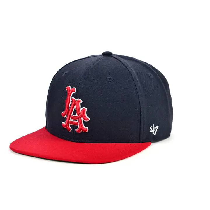 CASQUETTE SNAPBACK COOP SHOT MLB DES ANGELS DE LOS ANGELES BLEU MARINE/ROUGE