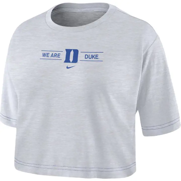 T-shirt court Nike Duke Blue Devils (NCAA) pour femme 20 WHT