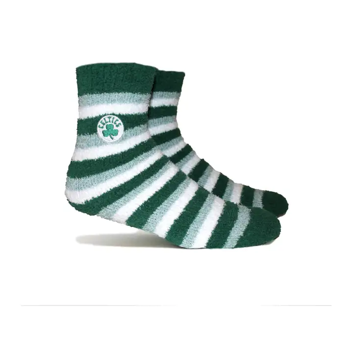 Chaussettes Boston Celtics NBA Fuzzy Steps vertes