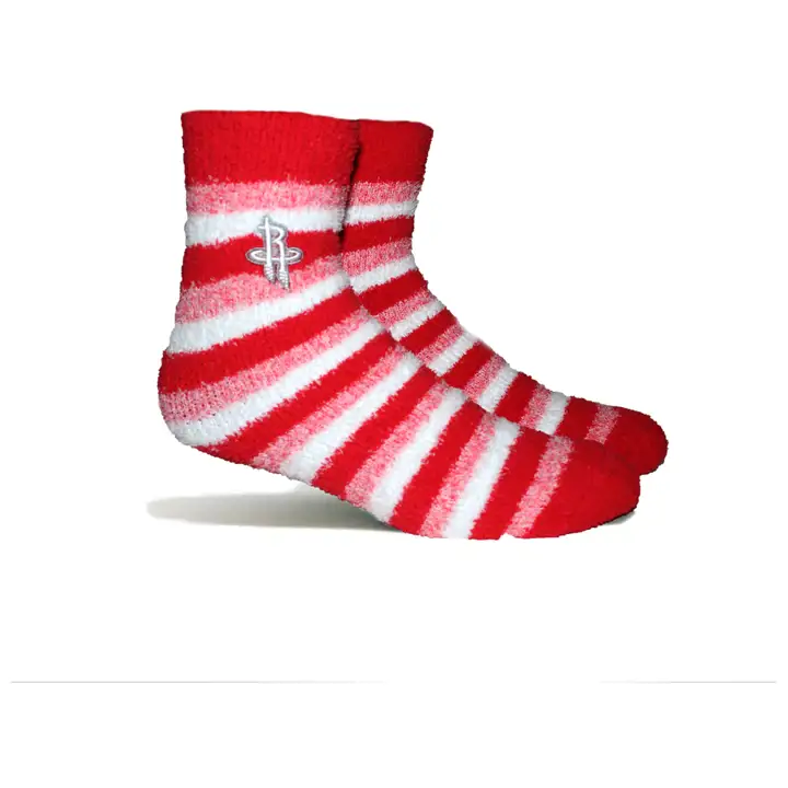 Chaussettes rouges Houston Rockets NBA Fuzzy Steps