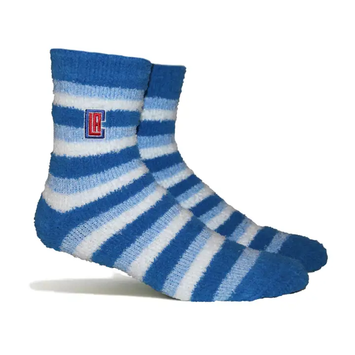 Chaussettes Los Angeles Clippers NBA Fuzzy Steps bleues