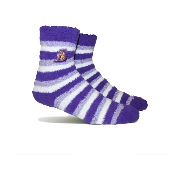 Chaussettes pelucheuses Los Angeles Lakers NBA