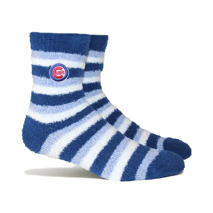 Chicago Cubs MLB Chaussettes en peluche Bleues