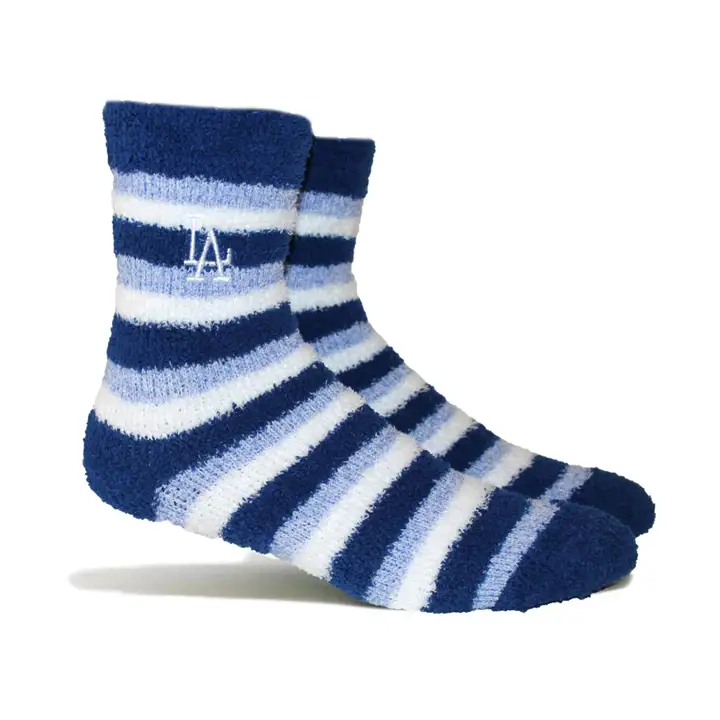 Los Angeles Dodgers MLB Chaussettes Moelleuses Bleues