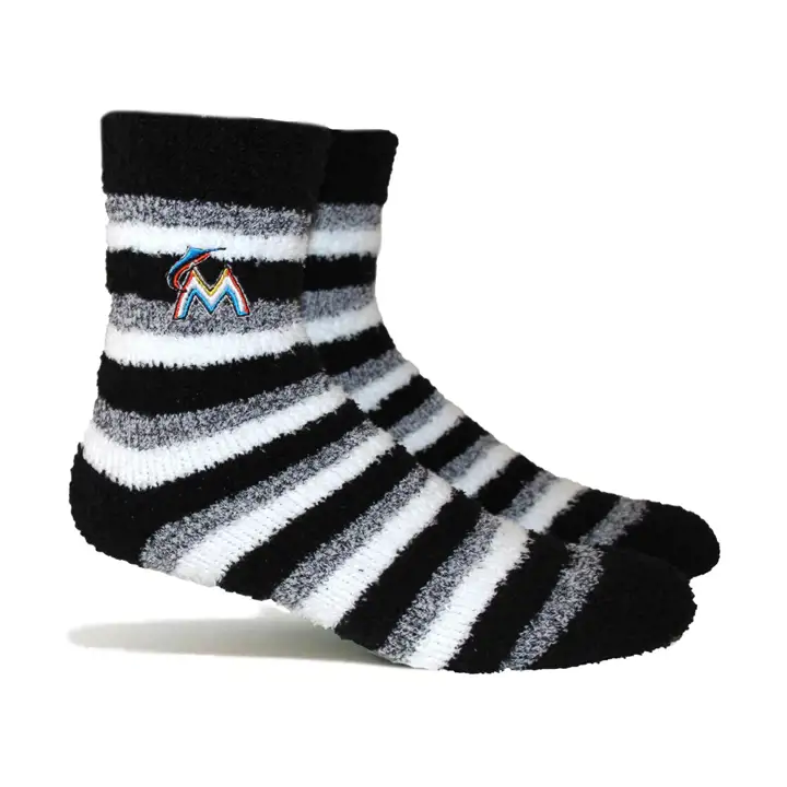 Chaussettes floues Miami Marlins MLB noires