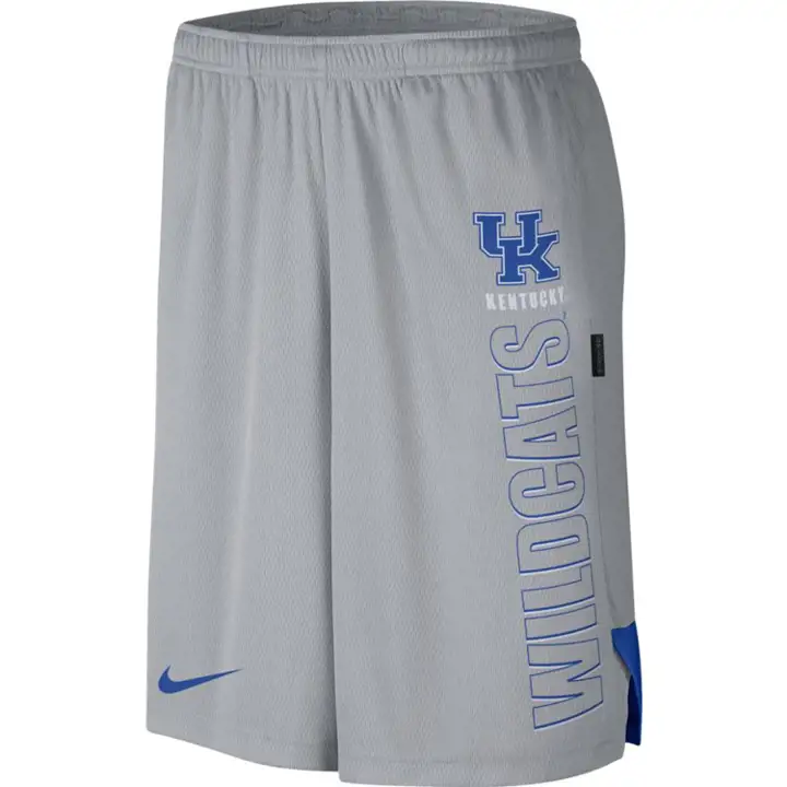 Short en maille respirante NCAA Kentucky Wildcats 20 GRIS
