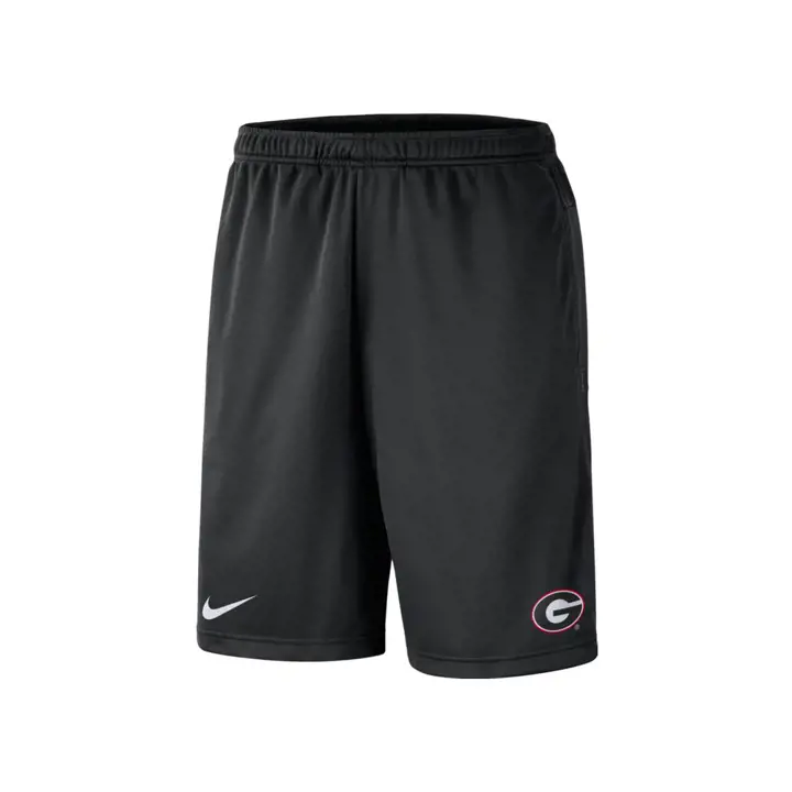Short d'entraîneur Nike Dri-FIT NCAA Georgia Bulldogs 20 noir