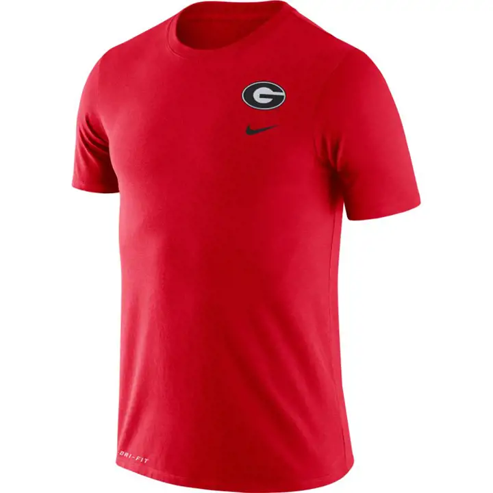 T-shirt DNA en coton Drifit NCAA Georgia Bulldogs 20 ROUGE