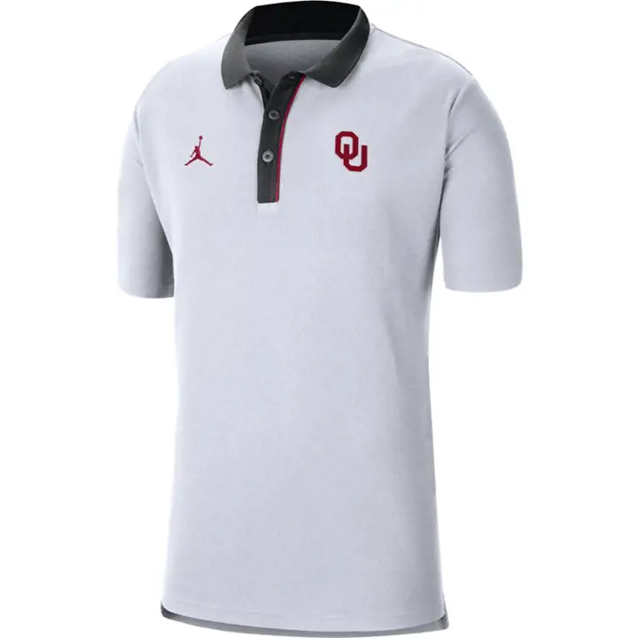 Polo Oklahoma Sooners NCAA Jordan Team 20 BLANC