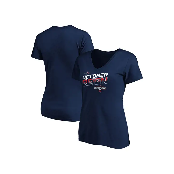TWINS MLB T-shirt Femme Division Champion LR 19 marine