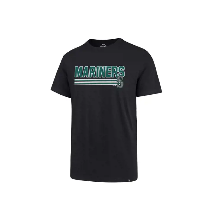 T-shirt Seattle Mariners MLB à manches courtes Motif Line Drive Bleu marine