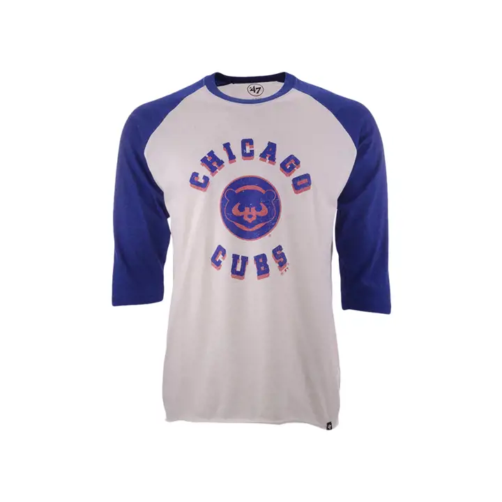 Chicago Cubs MLB Coop Retrospect Raglan STONE/BLEU