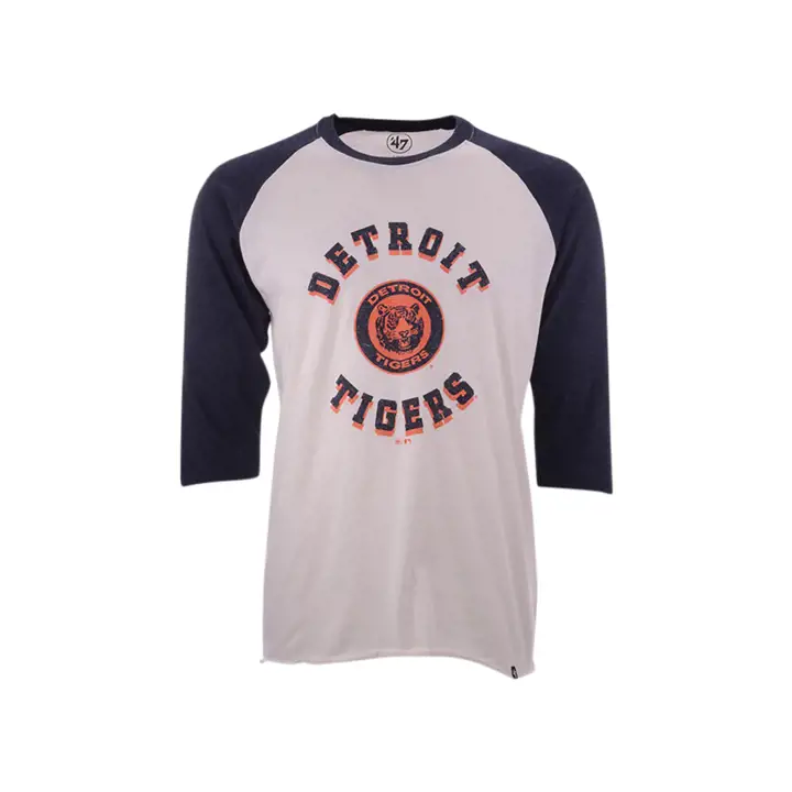 Detroit Tigers MLB Coop Retrospect Raglan PIERRE/MARINE