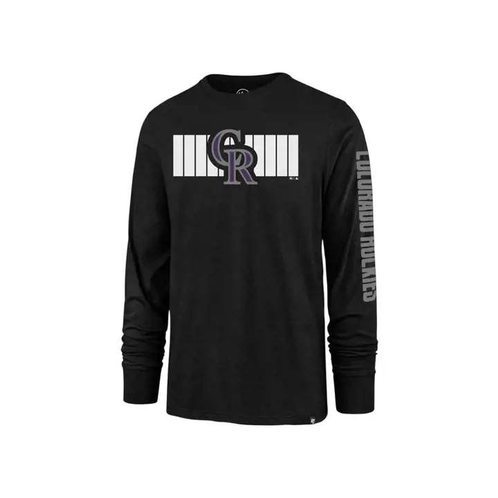 T-shirt ML rayé Colorado Rockies MLB BLK