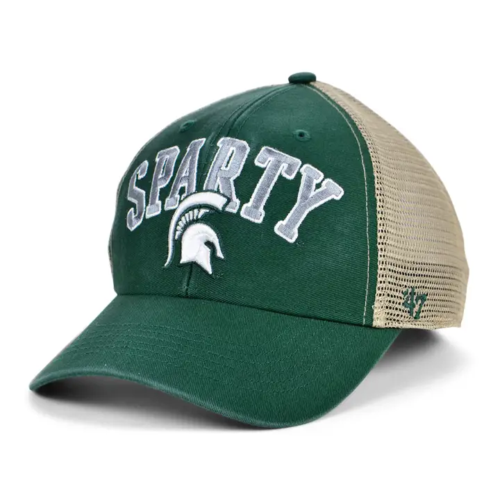 Casquette trucker Michigan State Spartans NCAA Outland vert foncé/kaki