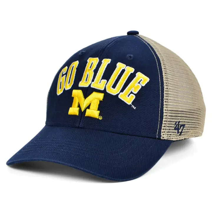 Casquette trucker Michigan Wolverines NCAA Outland marine/kaki