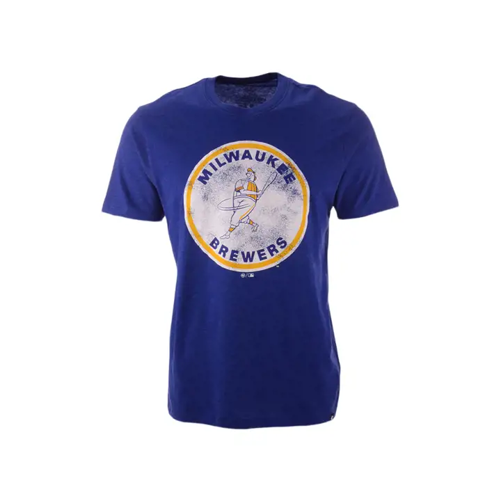 T-shirt à logo du club de la MLB des Milwaukee Brewers RBL