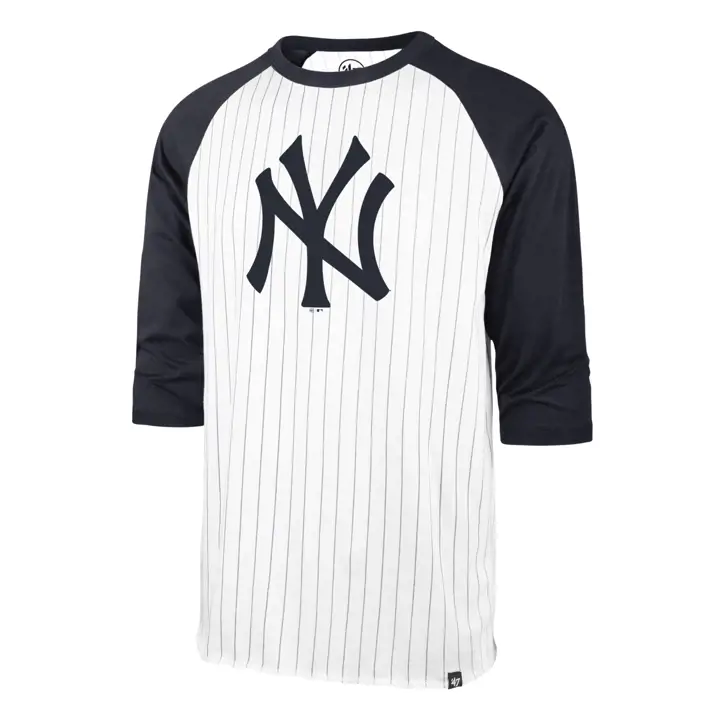 New York Yankees MLB Pinstripe Throwback Raglan BLA/MAR