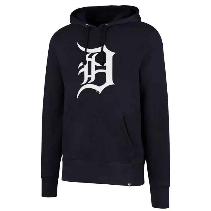 Hoodie officiel MLB des Detroit Tigers – Bleu marine