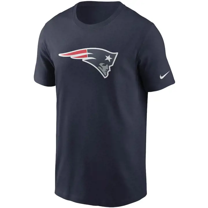 T-shirt essentiel NEW ENGLAND PATRIOTS NFL Logo BLEU MARINE