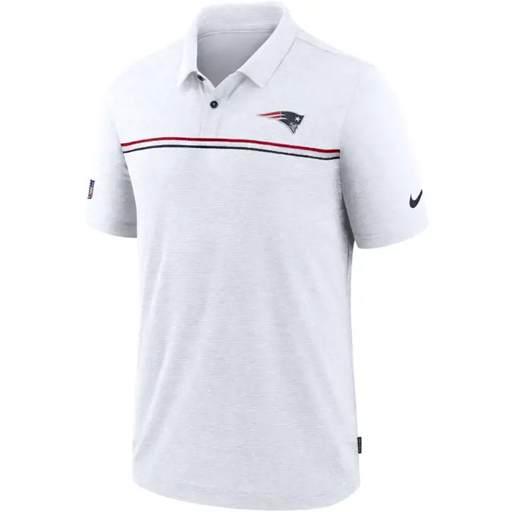 Polo à manches courtes NFL Dri-Fit NEW ENGLAND PATRIOTS WHT
