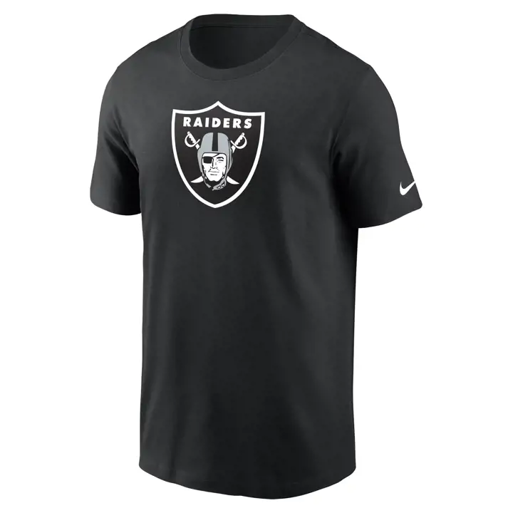 T-shirt essentiel à logo des Raiders de Las Vegas NFL Noir