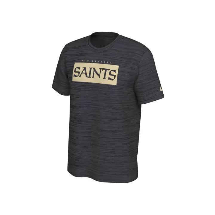 T-shirt d'entraînement Velocity noir Legend NFL des Saints de la Nouvelle-Orléans