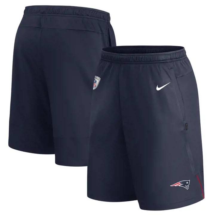 NEW ENGLAND PATRIOTS Short d'entraîneur NFL Dri-Fit MARINE