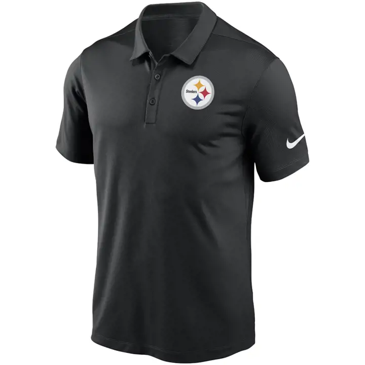 Polo NFL Pittsburgh Steelers Logo Franchise Noir