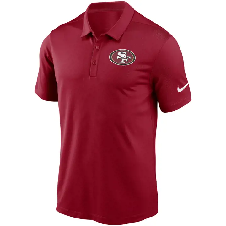 SAN FRANCISCO 49ERS NFL Logo d'équipe Franchise Polo ROUGE