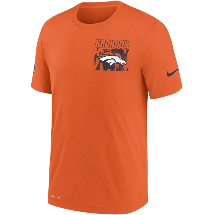 T-shirt DENVER BRONCOS NFL Dri-Fit Cotton Facility ORANGE