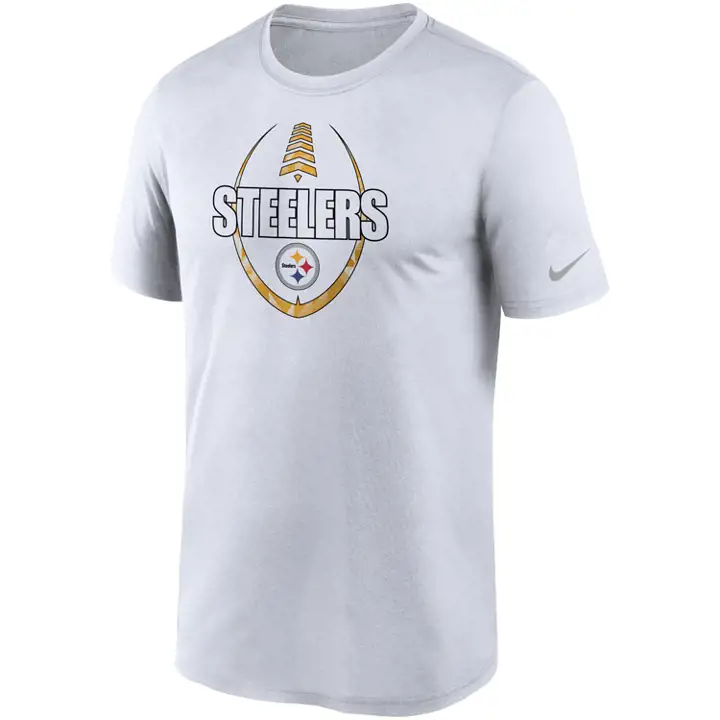 T-shirt essentiel icône NFL Pittsburgh Steelers BLANC