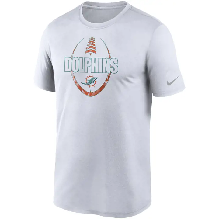 T-shirt essentiel icône NFL MIAMI DOLPHINS BLANC