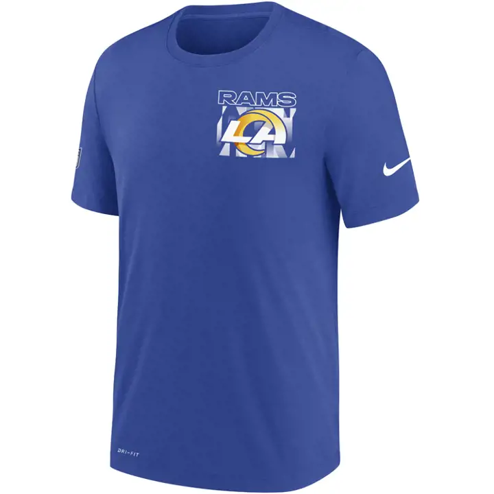 LOS ANGELES RAMS T-shirt NFL Dri-Fit Cotton Facility BLEU